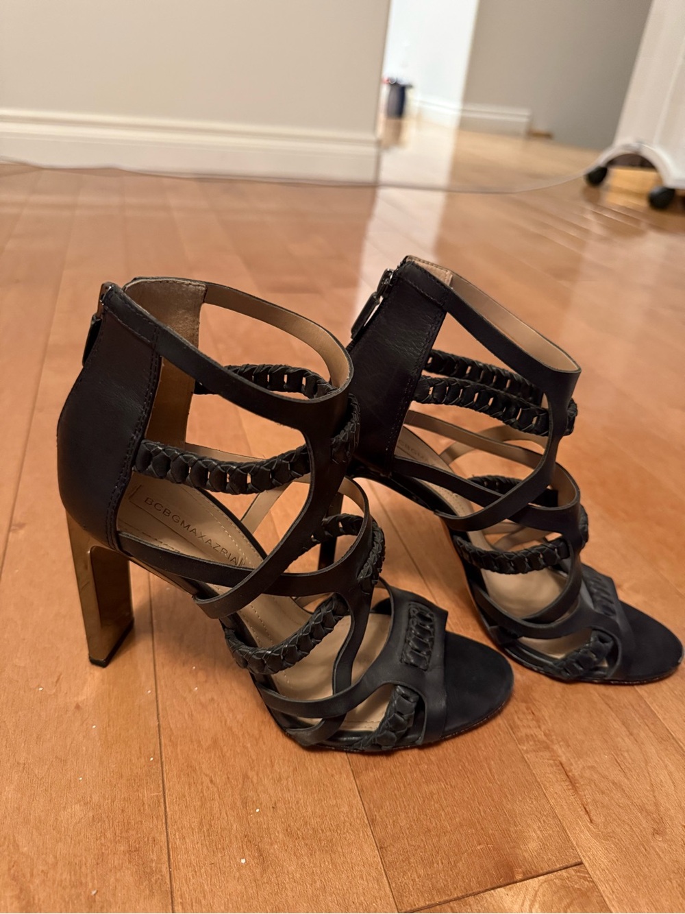 BCBG contemporary gladiator heels